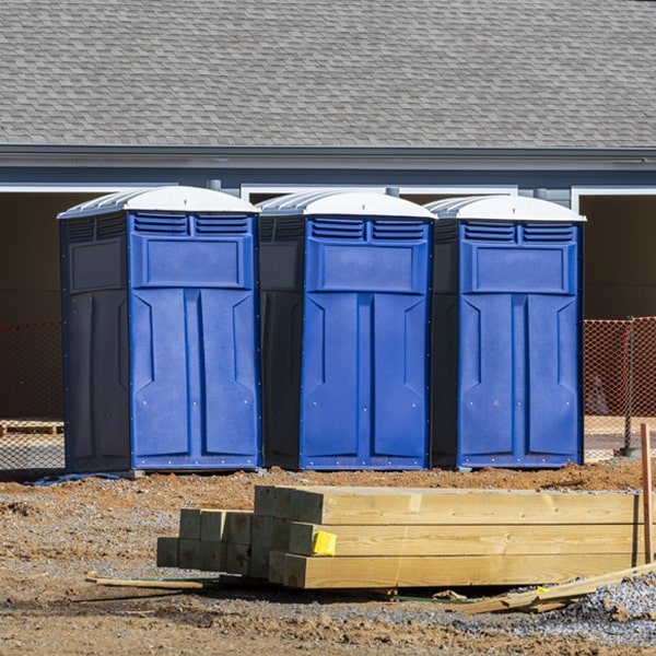 what is the maximum capacity for a single porta potty in Pilot Hill